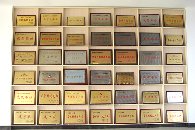 企業(yè)榮譽展示墻